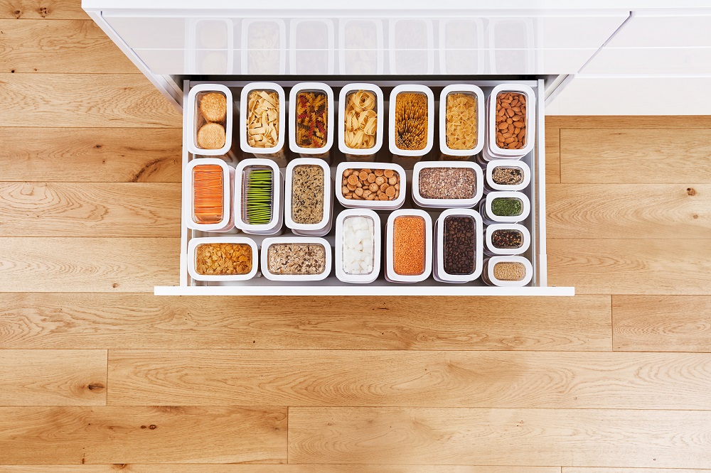 Tefal Optima Dry Food Storage Container, 1,00 L, Clear - N1141010